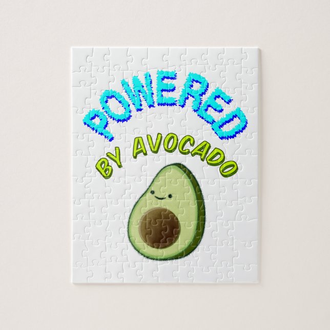 Puzzle Alimenté Par Le Dessin Caricature Avocado (Vertical)