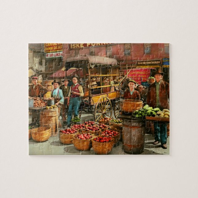 Puzzle Aliments - Légumes - Indianapolis Market 1908 (Horizontal)
