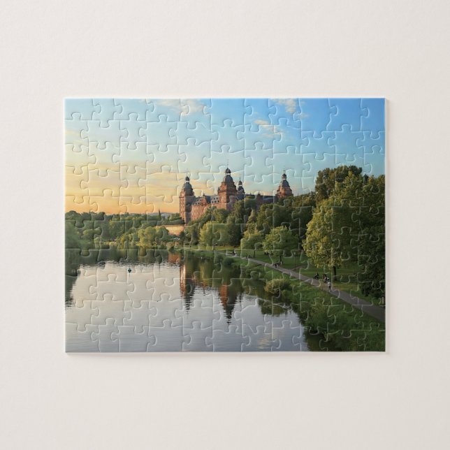 Puzzle Allemagne, Aschaffenburg, Schloss (château) (Horizontal)