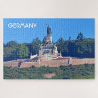 Allemagne : Statue de Germanie, Rudesheim