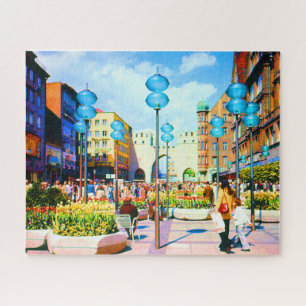 Puzzle Allemagne vintage Munich Towngate Karistor