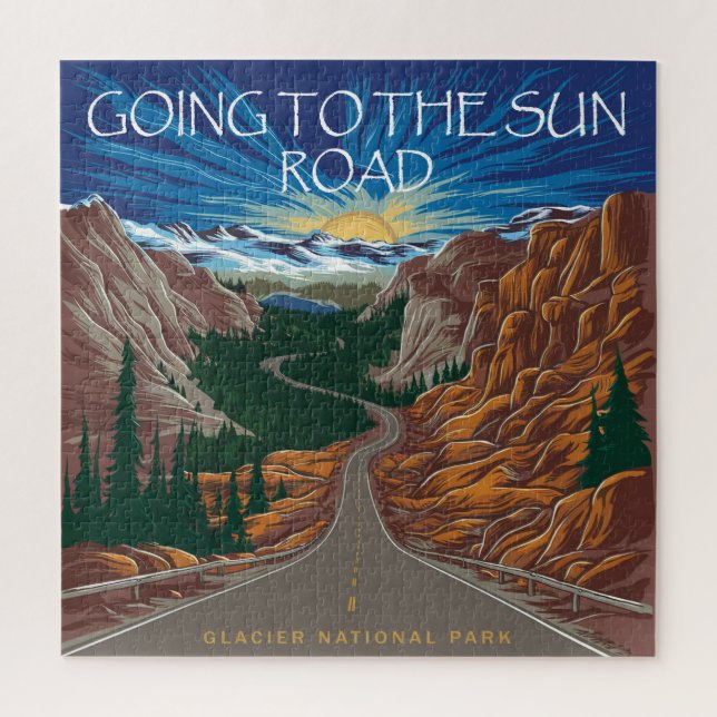 Puzzle Aller Au Soleil Road Montana Vista (Vertical)
