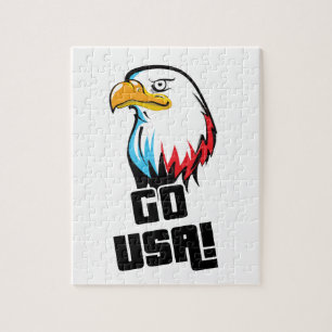 Puzzle Allez les États-Unis ! aigle américain