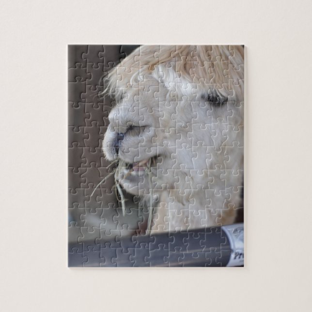 Puzzle Alpaca, blanc (Vertical)