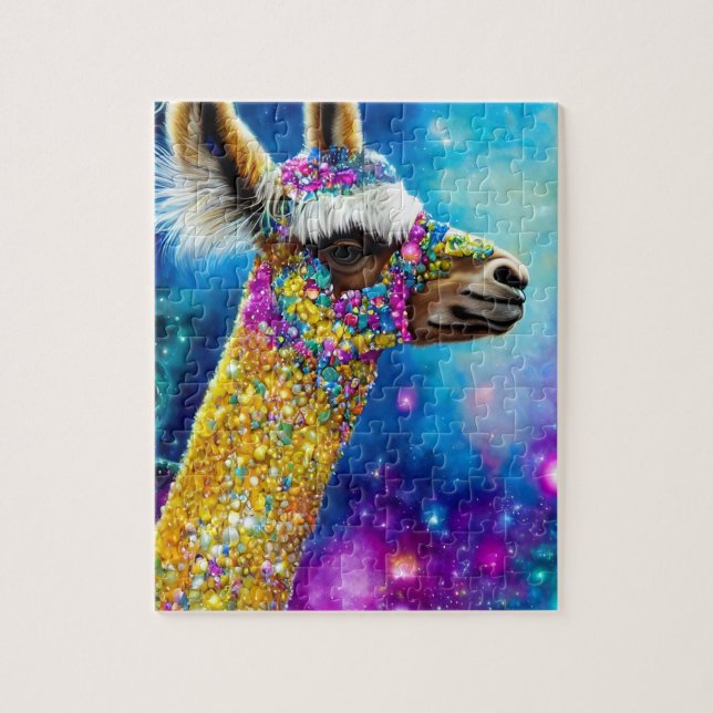 Puzzle Alpaca coloré (Vertical)