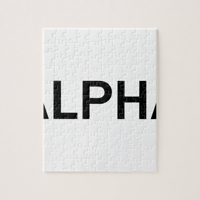 Puzzle Alpha (NOIR) (Vertical)