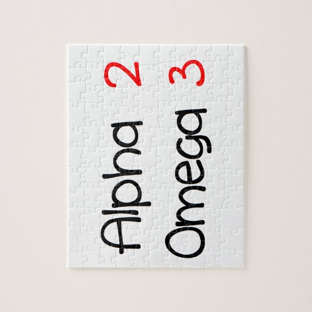 Puzzle alpha oméga (Vertical)