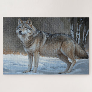 Puzzle Alpha Timber Wolf Art