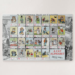 Puzzle Alphabet de chat, Louis Wain