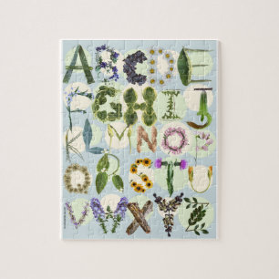 Puzzle Alphabet Fleur Nature   Enfants ABC