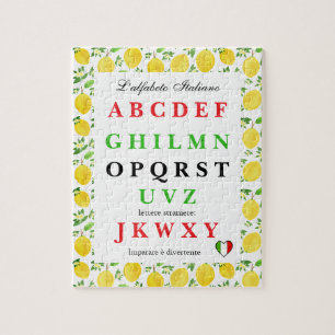 Puzzle Alphabet Italien pour Enfants