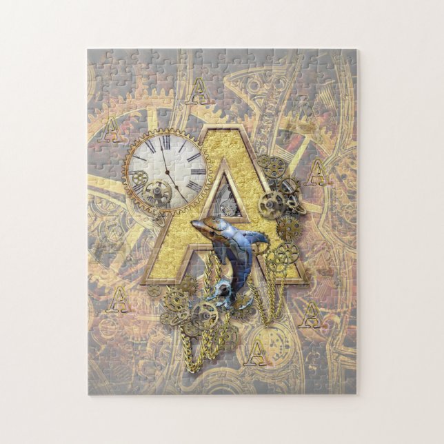 Puzzle Alphabet, Monogramme A (Vertical)