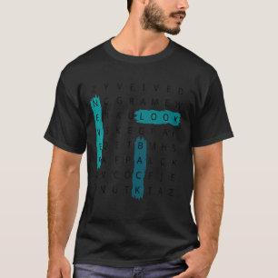 Puzzle Alphabet schauen nie zurück, Bildbuchstabe T-Shirt