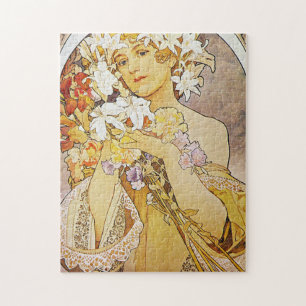 Puzzle Alphonse Mucha - Fleurs