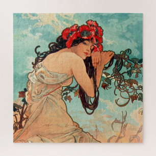 Puzzle Alphonse Mucha, Les Saisons, Été (1896)