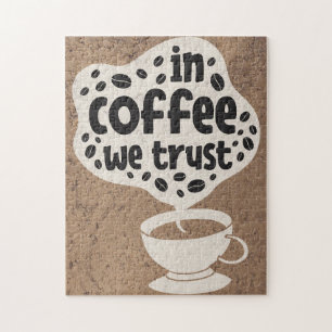 Puzzle Amateur De Café Dans Le Café Nous Avons Confiance