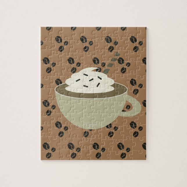 Puzzle Amateurs de café Cappuccino Coffee Bean Cup (Vertical)