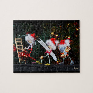 Puzzle Ambiance de Noël avec les Fubby qui s'occupent de