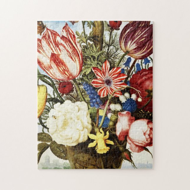 Puzzle Ambrosius Bosschaert L'Ancien - Bouquet De Fleur (Vertical)