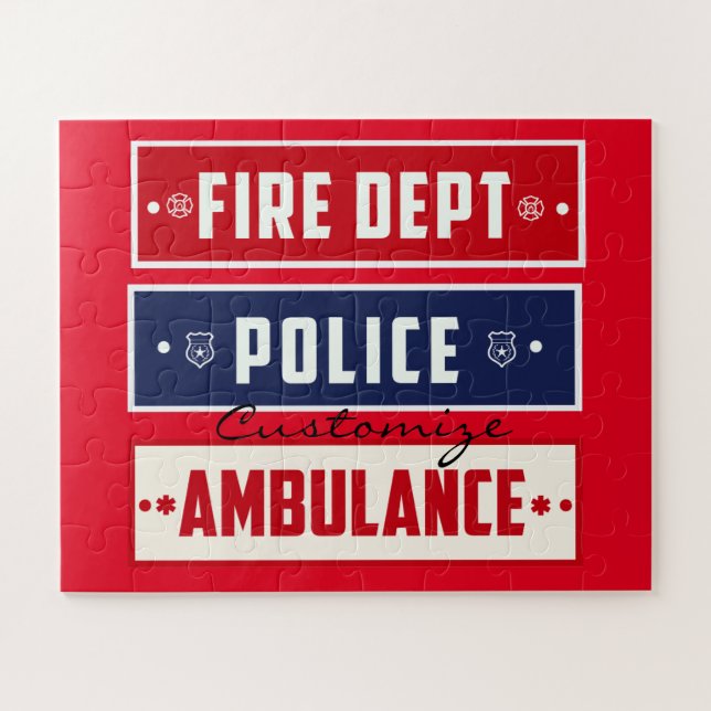 Puzzle Ambulance de police des incendies Thunder_Cove (Horizontal)