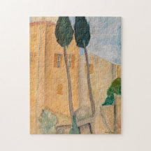 Amedeo Modigliani - Cyprès et maisons à Cagnes
