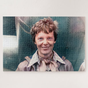 Puzzle Amelia Earhart Lockheed Electra C 1937 Colorisée