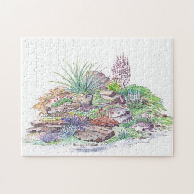 Puzzle Aménagement alpin de jardin (Horizontal)