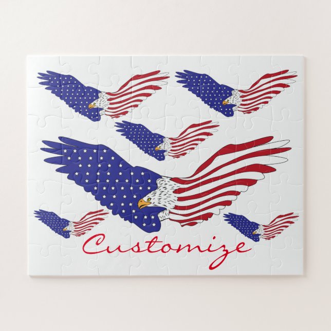 Puzzle American Eagles Thunder_Cove 4 juillet patriotique (Horizontal)