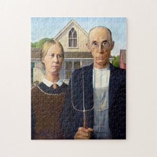 Puzzle American Gothic de Grant Wood (1930)