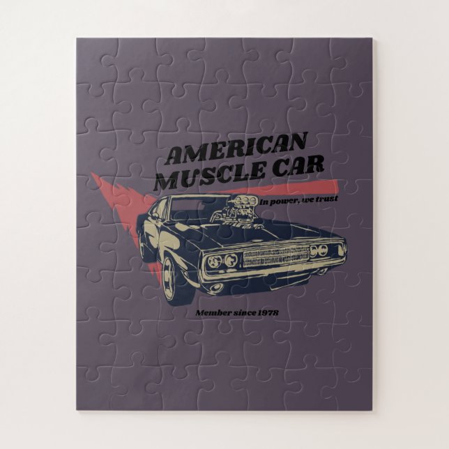 Puzzle American Muscle Car (Vertical)