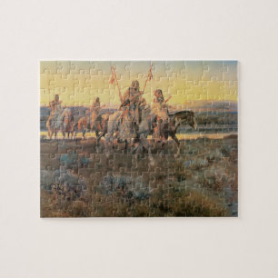 Puzzle Amérindiens d'époque, Piegans par CM Russell