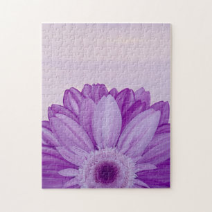 Puzzle Amethyst Purple Gerbera Daisy Flower
