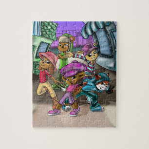 Puzzle Amis animal mignon coloré