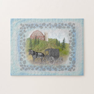 Puzzle Amish Buggy Visite