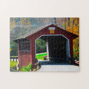 Puzzle Amish Covered Bridge.
