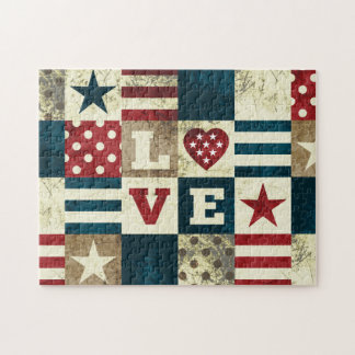 Puzzle Amour Amérique patriotique