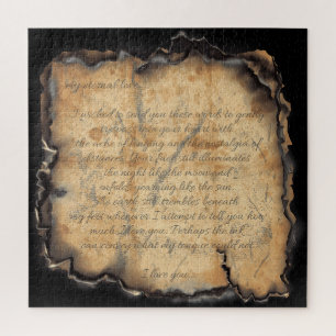 Puzzle Amour Éternel : Lettre romantique Vintage