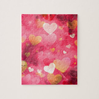Puzzle Amour, Saint-Valentin, Jour, Coeur, Femmes, Rose, 