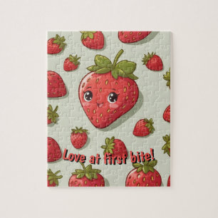 Puzzle Amoureux de fraises