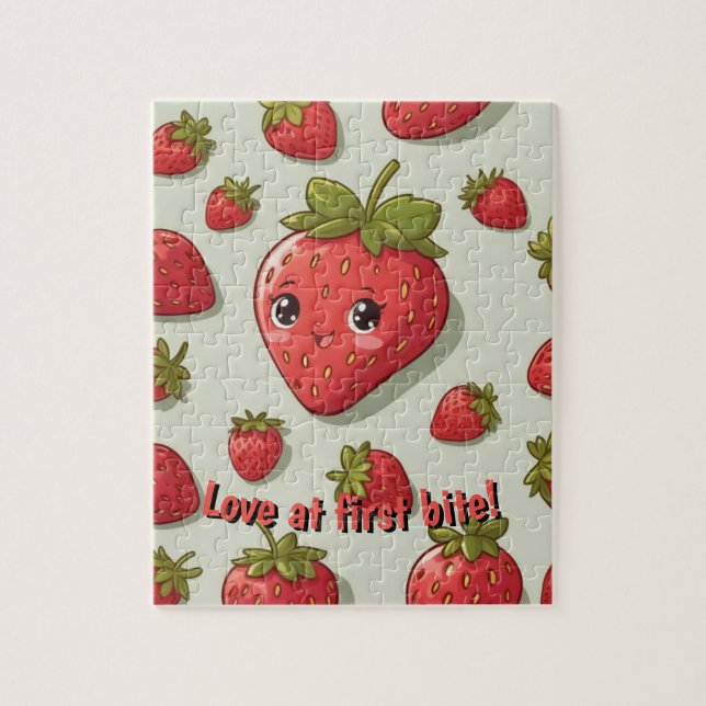 Puzzle Amoureux de fraises (Vertical)