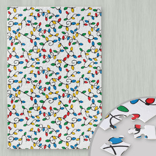 Puzzle Ampoule de Noël colorée Motif difficile