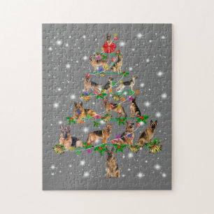 Puzzle Amusant berger allemand décoration d'arbre de Noël