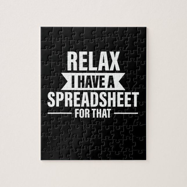 Puzzle Amusant Relax Avoir des feuilles de calcul Cadeau  (Vertical)