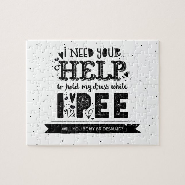 Puzzle Amusant Serez-Vous Ma Proposition D'Épouse ? (Horizontal)