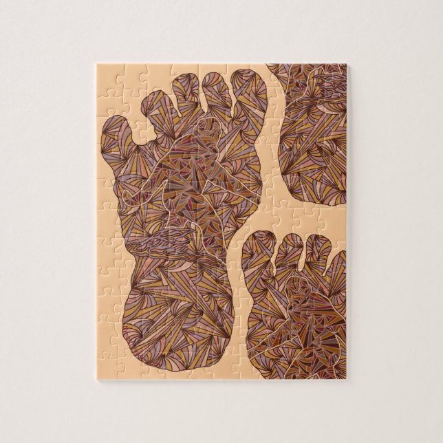 Puzzle Amusement de Bigfoot de voie de Sasquatch (Vertical)