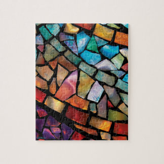 Puzzle "amusement de mosaïque en verre souillé de