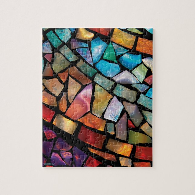 Puzzle "amusement de mosaïque en verre souillé de (Vertical)