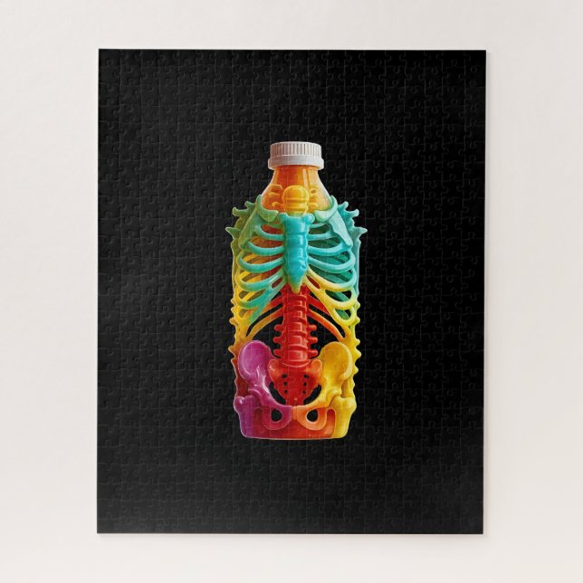 Puzzle Anatomie dans une bouteille (Vertical)