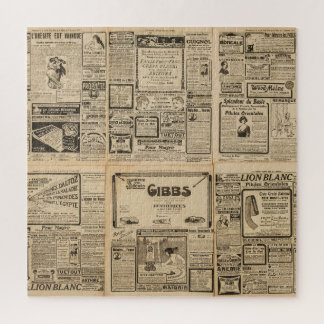 Puzzle Ancien journal : arrière - plan de papier vintage.