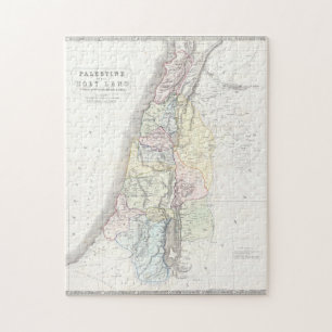 Puzzle Ancienne carte de l'État de Palestine historique 